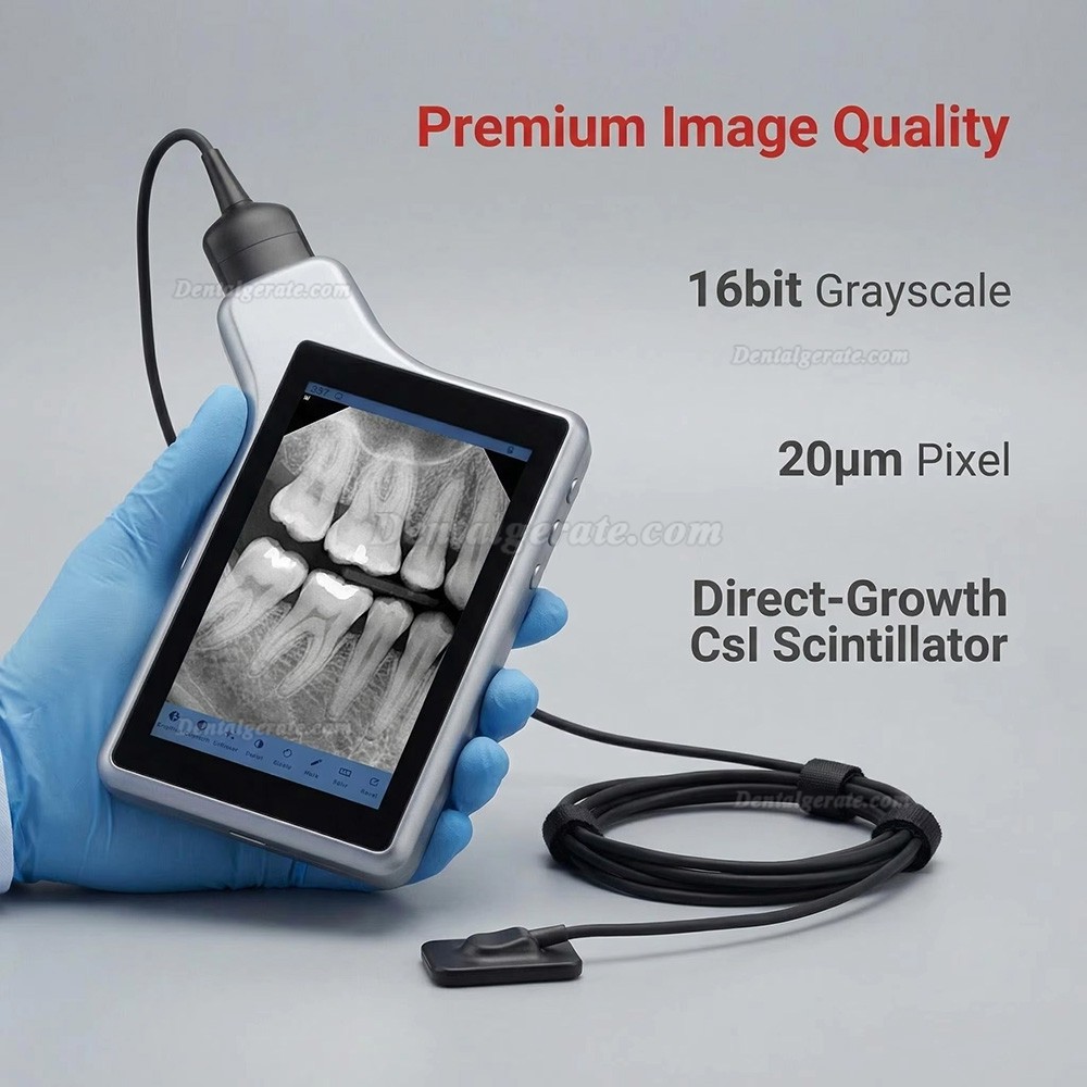 Dental Digitales R&ouml;ntgensystem X-2006 / RVG-Sensor mit 5-Zoll-Tablet-Bildschirm
